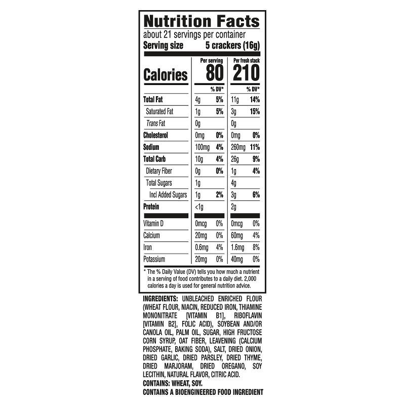 slide 5 of 15, RITZ Fresh Stacks Zesty Herb Crackers Travel Snacks - 11.8oz, 11.8 oz