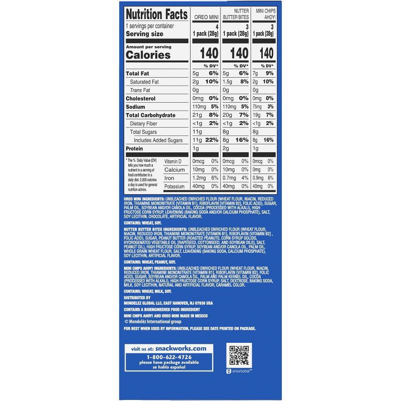 slide 12 of 14, NABISCO Cookies Mini Variety Pack - 10oz/10ct, 10 ct; 10 oz