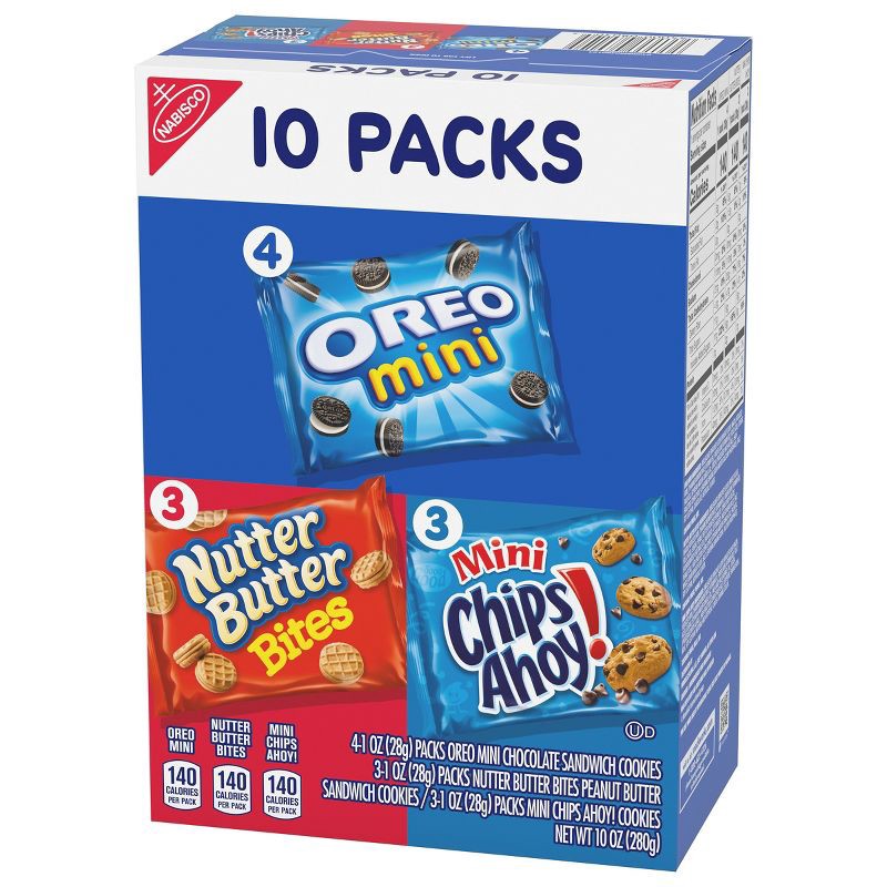 slide 9 of 14, NABISCO Cookies Mini Variety Pack - 10oz/10ct, 10 ct; 10 oz