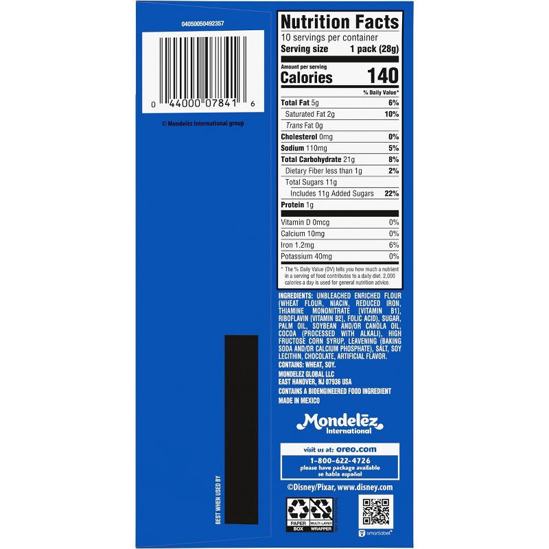 slide 17 of 17, Oreo Mini Chocolate Sandwich Cookies Snack Pack - 10oz/10ct, 10 ct; 10 oz