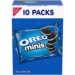 Oreo Mini Chocolate Sandwich Cookies Snack Pack - 10oz/10ct
