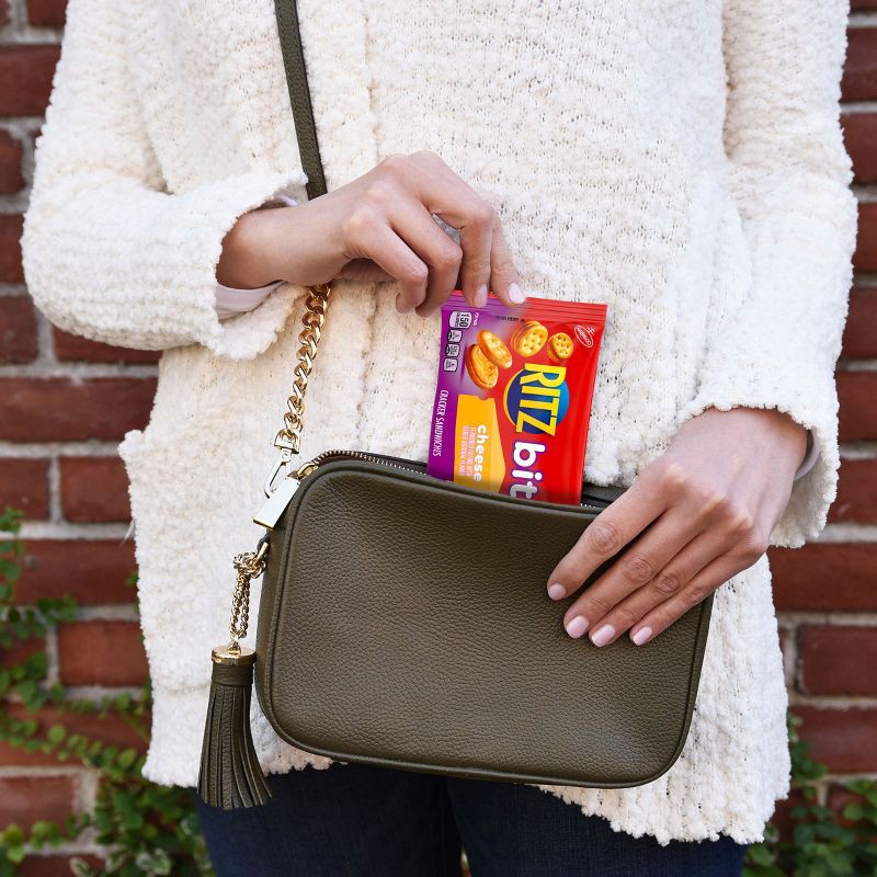 slide 10 of 14, RITZ Bits Cheese Sandwich Crackers Snack Pack Lunch Snacks - 10ct, 10 ct; 10 oz