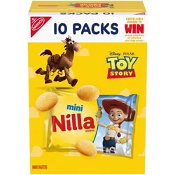 Nilla Mini Vanilla Wafer Cookies Snack Packs - 10oz/10ct