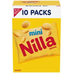 Nilla Mini Vanilla Wafer Cookies Snack Packs - 10oz/10ct