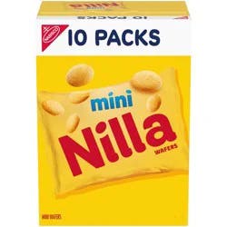 Nilla Mini Vanilla Wafer Cookies Snack Packs - 10oz/10ct