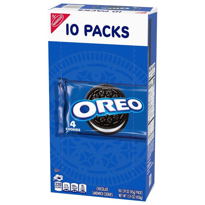 slide 9 of 14, Oreo Chocolate Sandwich Cookies Snack Pack - 15.9oz/10ct, 15.9 oz, 10 ct
