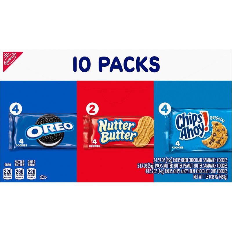 slide 10 of 14, NABISCO Cookie Variety Pack -16.36oz/10ct, 16.36 oz, 10 ct