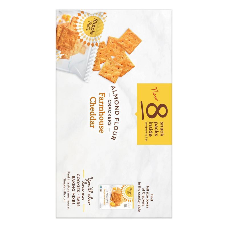 slide 2 of 5, Simple Mills Almond Flour Crackers Farmhouse Cheddar - 6.5oz/8pk, 6.5 oz, 8 ct