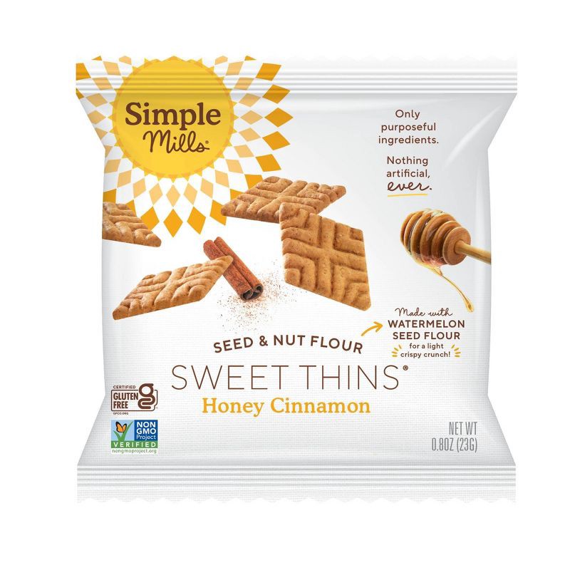 slide 2 of 3, Simple Mills Crackers Sweet Thin Honey - 8pk, 8 ct