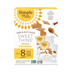 Simple Mills Crackers Sweet Thin Honey - 8pk