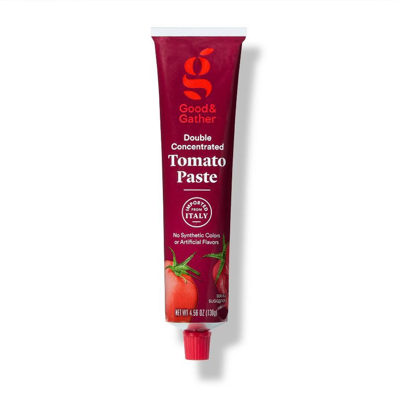 slide 3 of 5, Double Concentrated Tomato Paste - 4.56oz - Good & Gather™, 4.56 oz