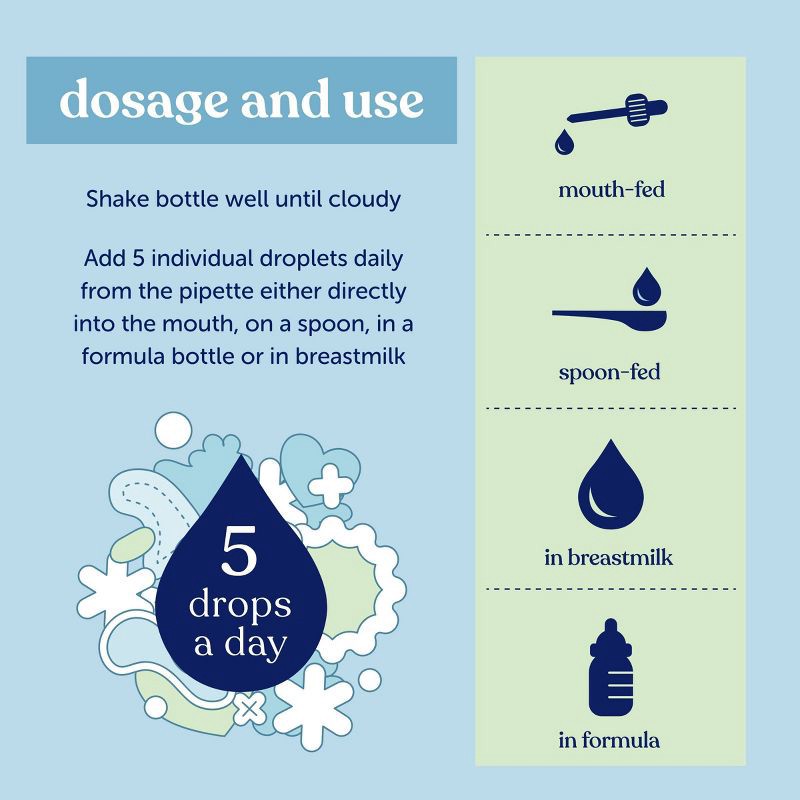 slide 8 of 9, Kendamil Baby Probiotic Drops - 0.25 fl oz, 0.25 fl oz
