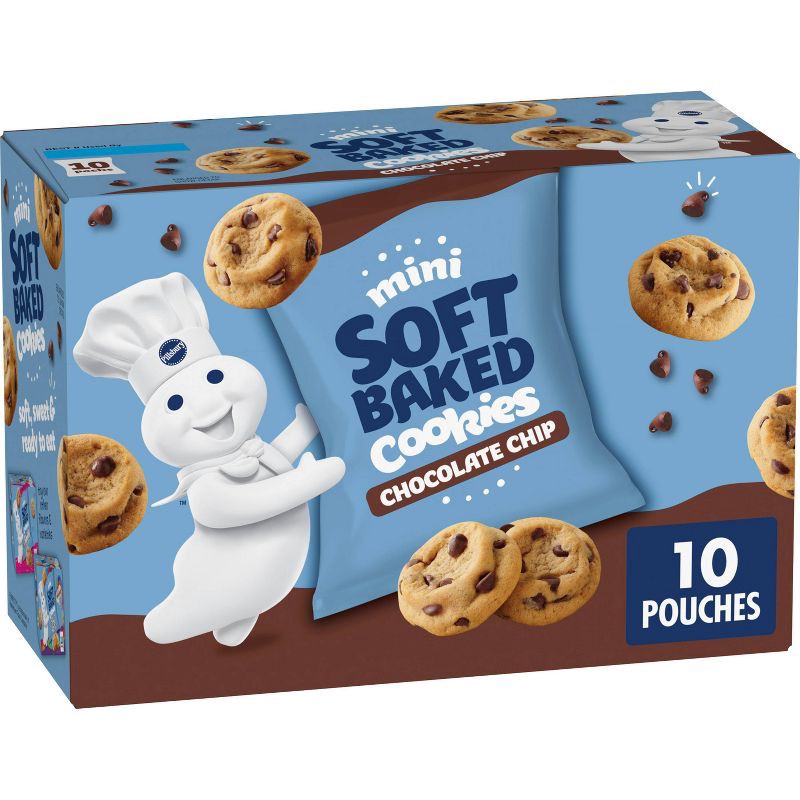 slide 1 of 9, Pillsbury Chocolate Chip Mini Soft Baked Cookies - 10oz, 10 oz