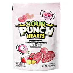 Sour Punch Valentine's Hearts Candy Bag - 9oz