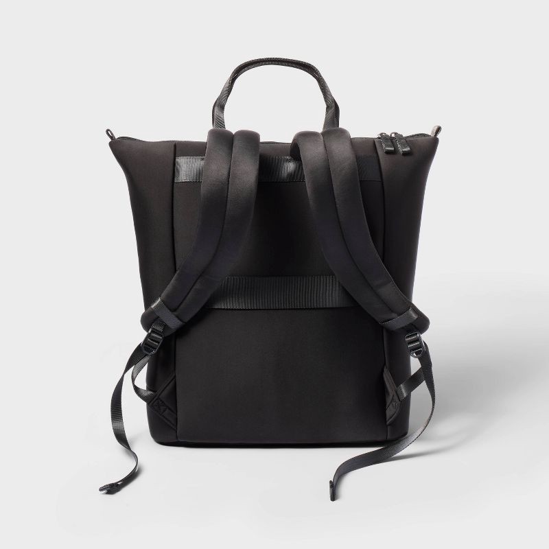 slide 2 of 4, Faux Neoprene Tote Backpack - All in Motion™ Black: Water-Resistant Softside Knit, 1 ct