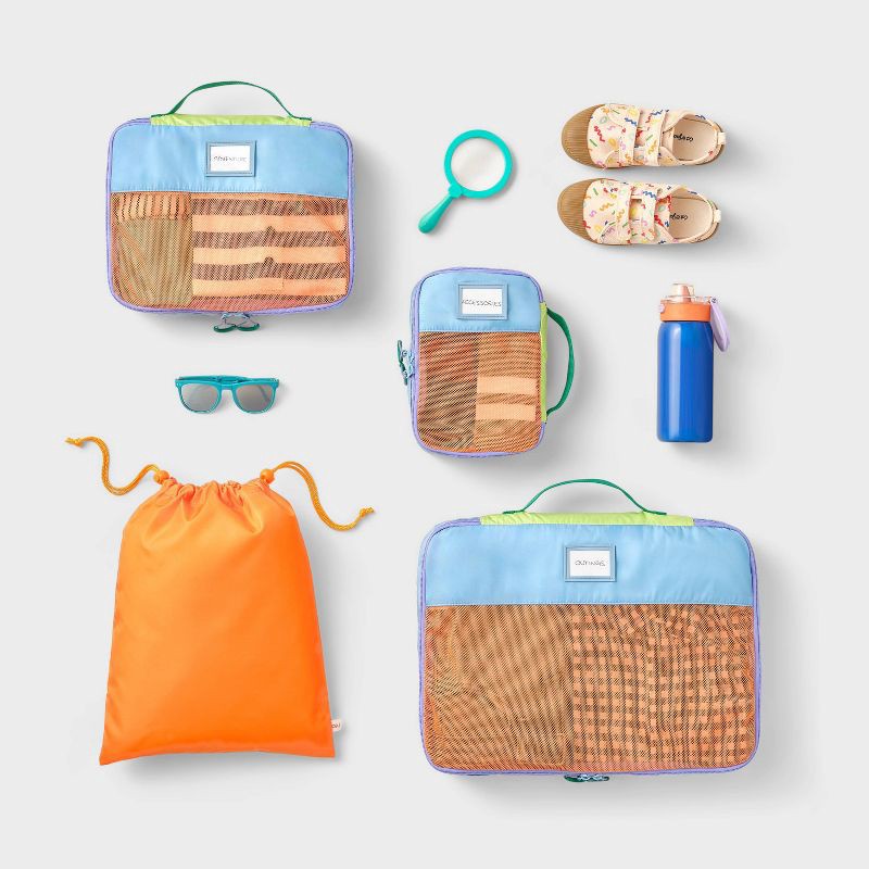 slide 2 of 3, Kids' 4pc Packing Cube Set Rainbow - Cat & Jack™️, 4 ct