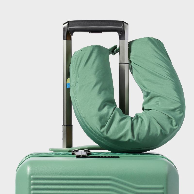 slide 2 of 5, Packing Cube with Neck Pillow - Open Story™ Green: Travel Luggage Accessory, 1 ct