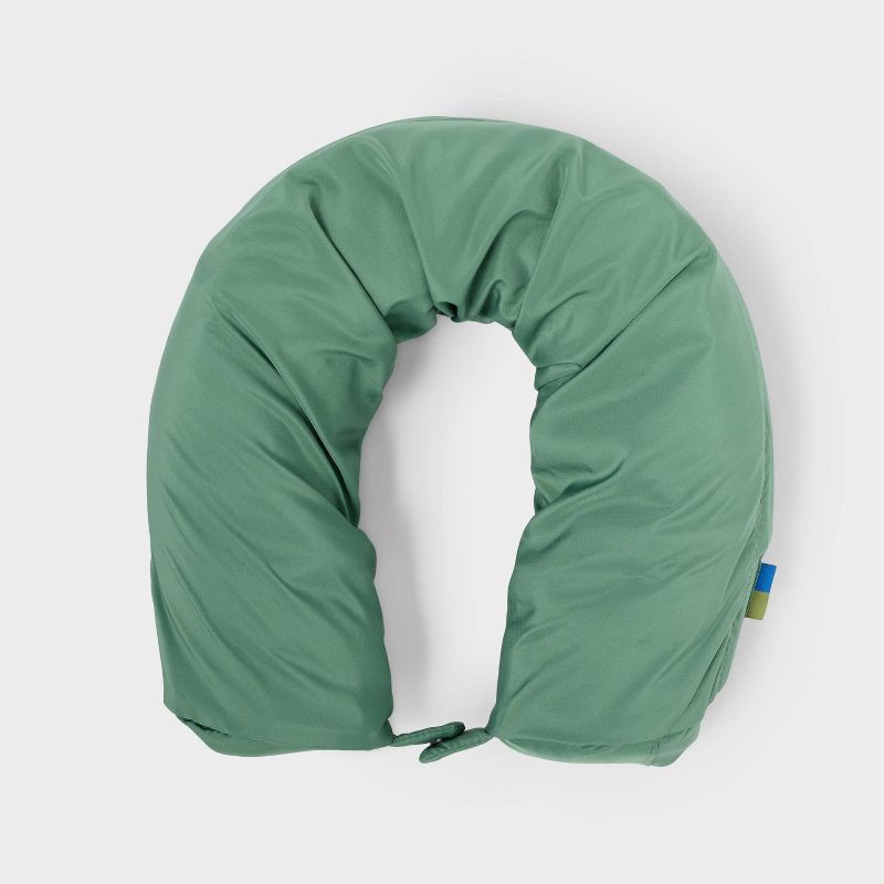 slide 1 of 5, Packing Cube with Neck Pillow - Open Story™ Green: Travel Luggage Accessory, 1 ct
