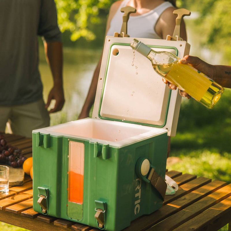 slide 7 of 8, RTIC Outdoors 3 Gallon Halftime Cooler Beverage Dispenser - Sage Green: Hard-Sided Polypropylene, 3 gal