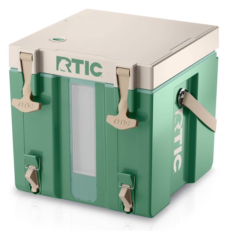 slide 1 of 8, RTIC Outdoors 3 Gallon Halftime Cooler Beverage Dispenser - Sage Green: Hard-Sided Polypropylene, 3 gal
