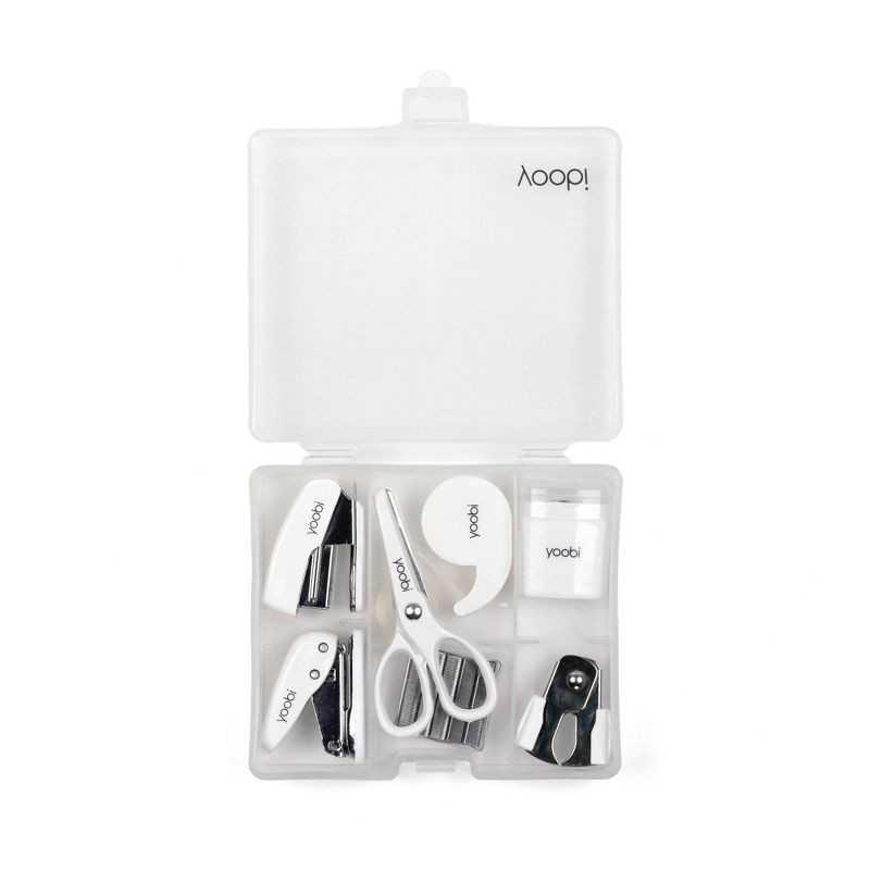 slide 4 of 8, Yoobi Evolve 8pc Mini Supply Kit White, 8 ct