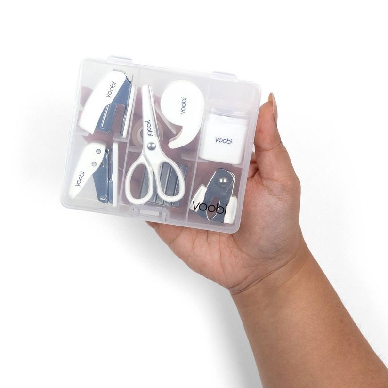 slide 6 of 8, Yoobi Evolve 8pc Mini Supply Kit White, 8 ct