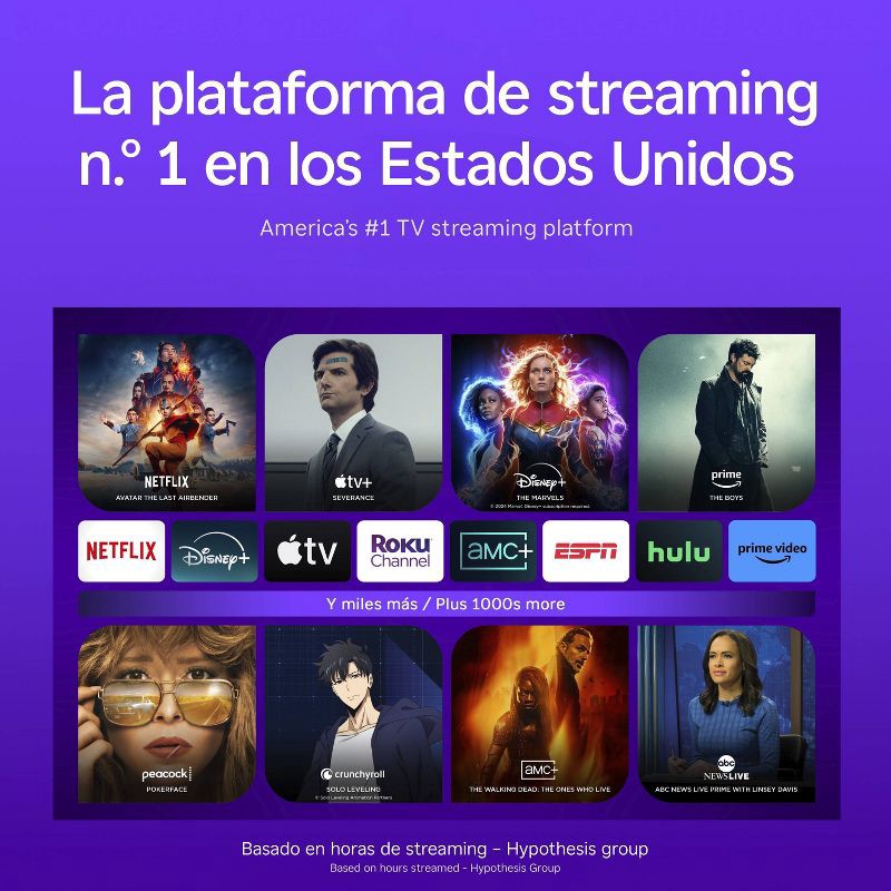 slide 5 of 8, Roku Express (Spanish Edition) HD Streaming Device with VIX Premium: Wi-Fi & Voice Assistant, 1 ct