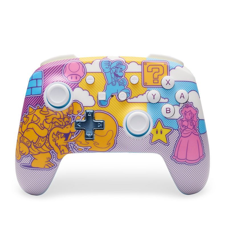 slide 1 of 9, PowerA Enhanced Wireless Controller for Nintendo Switch Mushroom Kingdom Pop Art, 1 ct