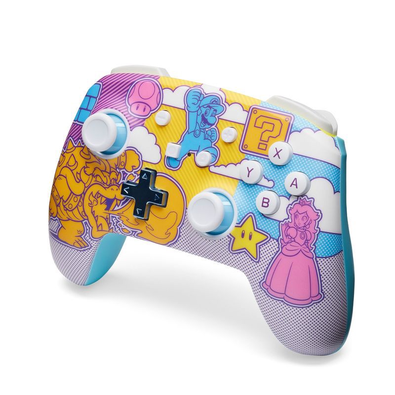 slide 5 of 9, PowerA Enhanced Wireless Controller for Nintendo Switch Mushroom Kingdom Pop Art, 1 ct