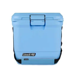 Coleman Pro 36Cans/25qt Hard Sided Cooler - Blue Sky: Latch Closure, Adjustable Straps