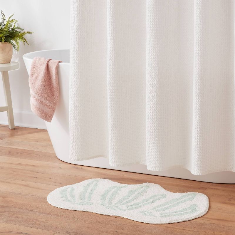 slide 2 of 4, 20"x30" Seaweeds Coastal Non Skid Bath - Threshold™, 1 ct