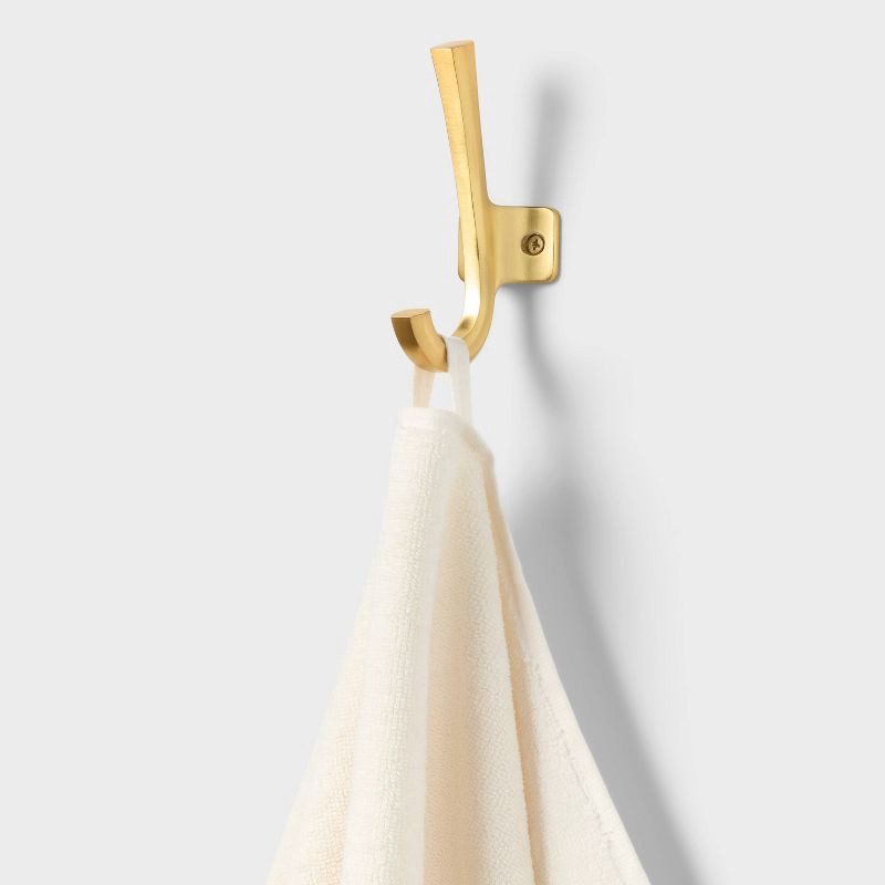 slide 4 of 4, Coastal Hand Towel Scallop Edging Cream - Threshold™, 1 ct