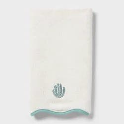 Coastal Hand Towel Scallop Edging Cream - Threshold™