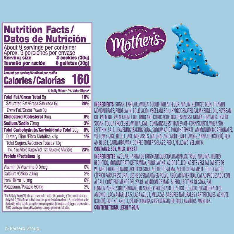 slide 2 of 7, Mother's Cookies Chocolatey Dynamite Dinosaurs Bag - 9oz, 9 oz