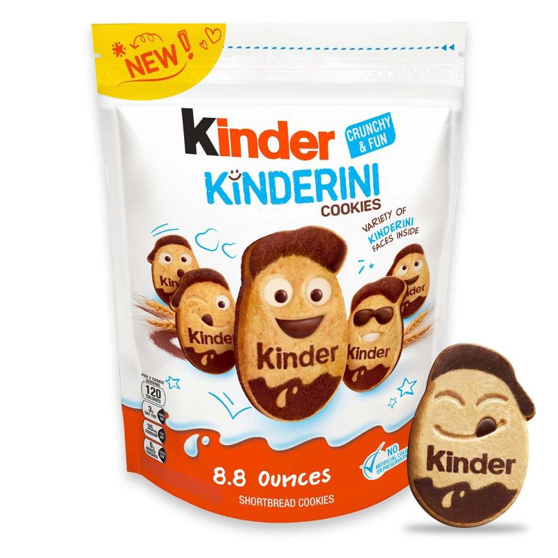 slide 1 of 9, Kinderini Cookies 20ct Pouch 8.8oz, 20 ct; 8.8 oz
