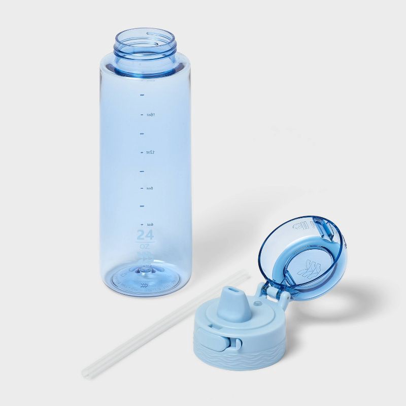slide 2 of 3, 24oz Tritan Hydration Water Bottle - Light Blue - All in Motion™: Portable Plastic Drinkware, 24 oz