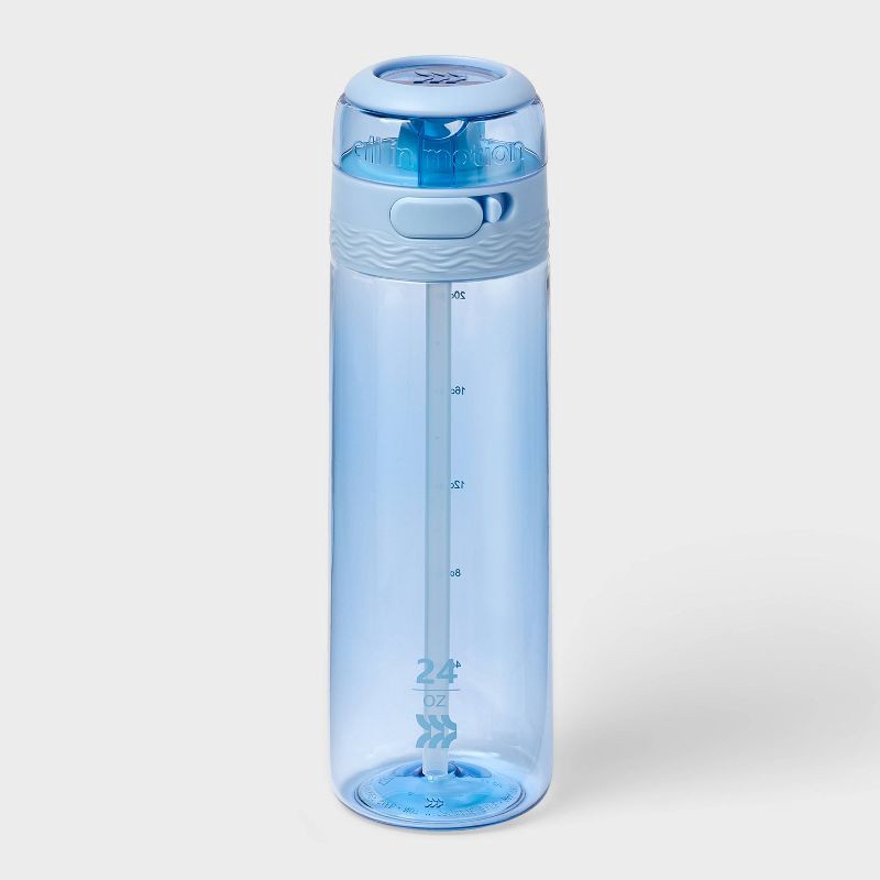slide 1 of 3, 24oz Tritan Hydration Water Bottle - Light Blue - All in Motion™: Portable Plastic Drinkware, 24 oz