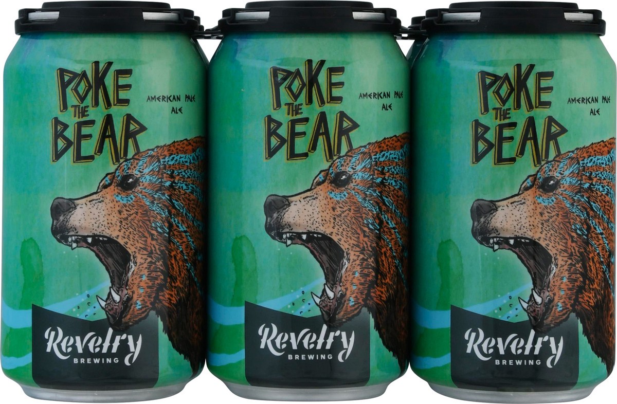 slide 11 of 11, Revelry Brewing American Pale Ale Poke the Bear Revelry Brewing 6 - 12 fl oz Cans, 72 oz