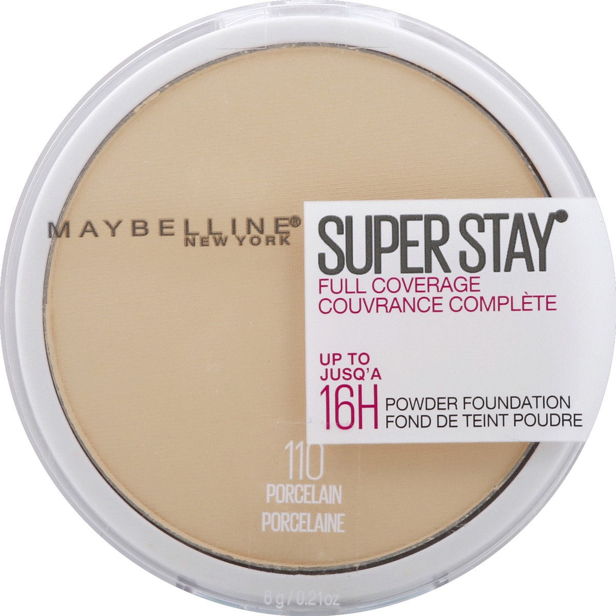 slide 5 of 6, Super Stay Full Coverage Pressed Powder Foundation - 110 Porcelain - 0.21oz, 0.18 oz