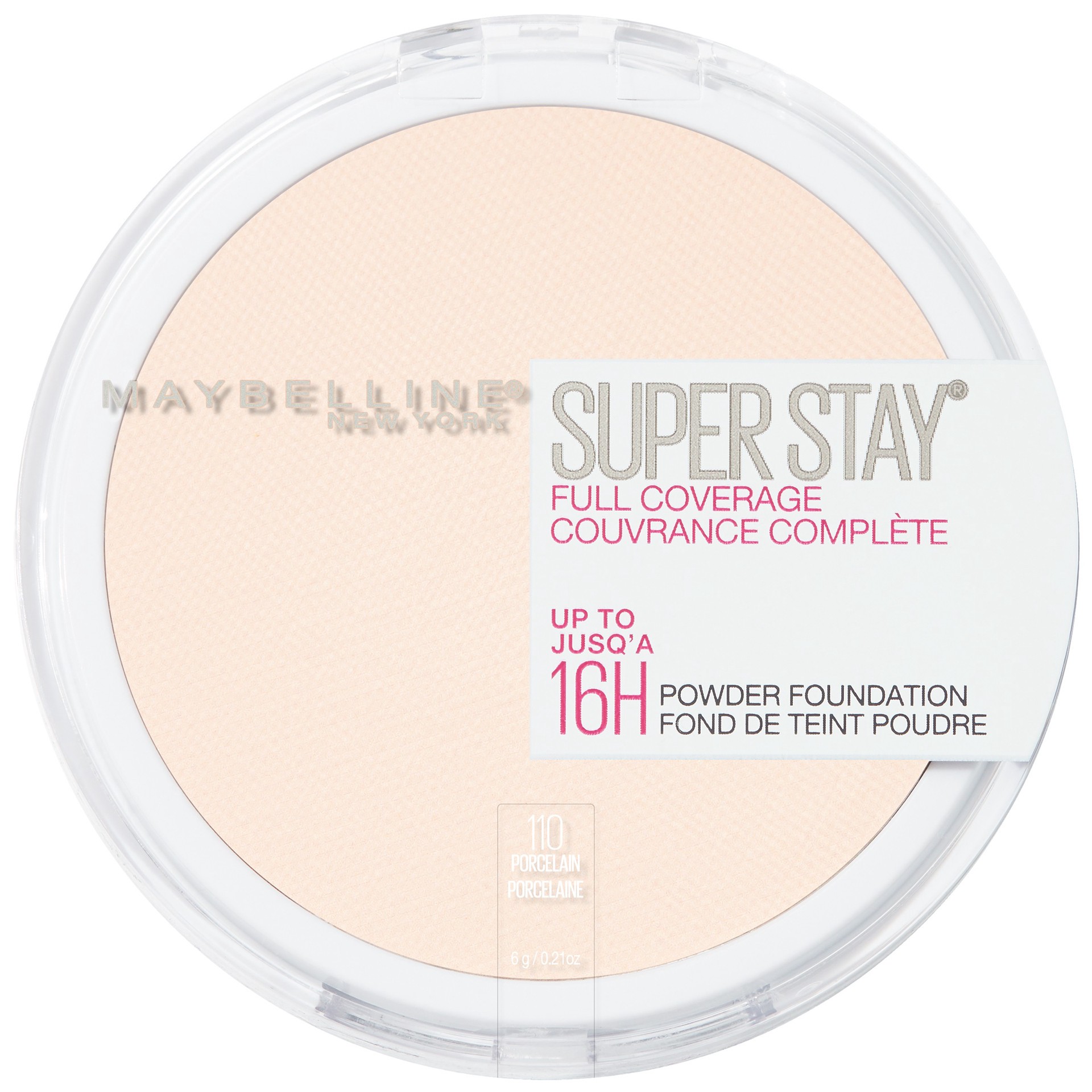 slide 1 of 6, Super Stay Full Coverage Pressed Powder Foundation - 110 Porcelain - 0.21oz, 0.18 oz