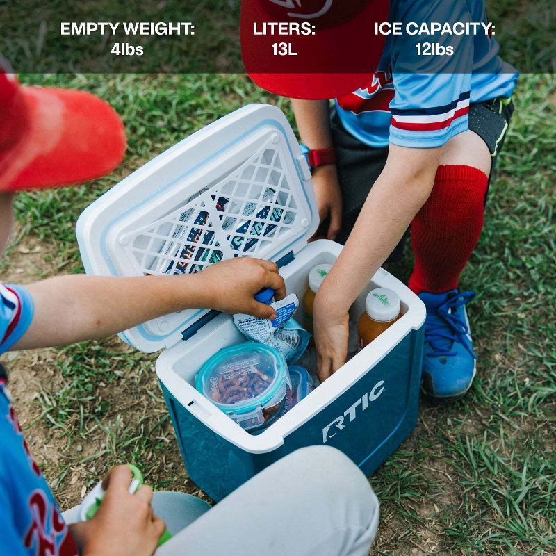 slide 4 of 9, RTIC Outdoors 8qt Road Trip Personal Cooler - Lilac Purple: Hard-Sided, 12-Can Capacity, 8 qt