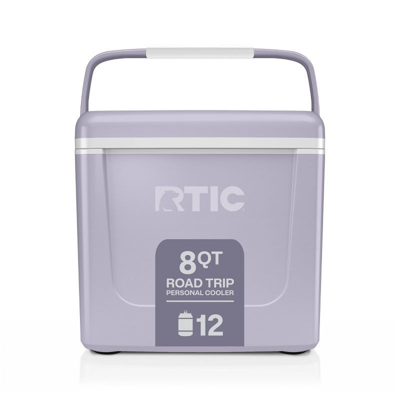 slide 1 of 9, RTIC Outdoors 8qt Road Trip Personal Cooler - Lilac Purple: Hard-Sided, 12-Can Capacity, 8 qt