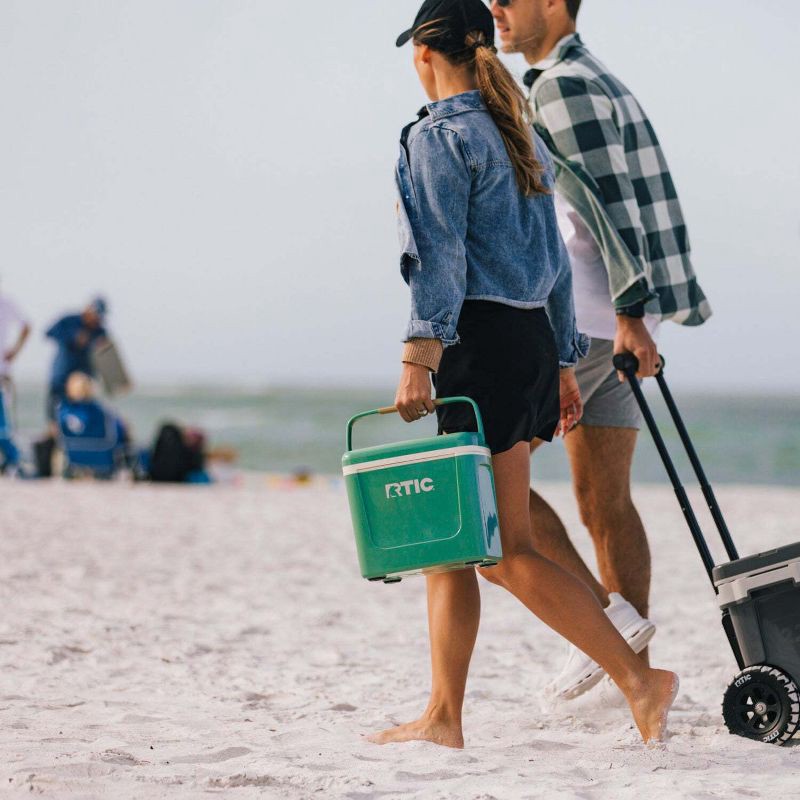 slide 6 of 8, RTIC Outdoors 8qt Road Trip Personal Cooler - Sage Green: Hard-Sided, 12-Can Capacity, 8 qt