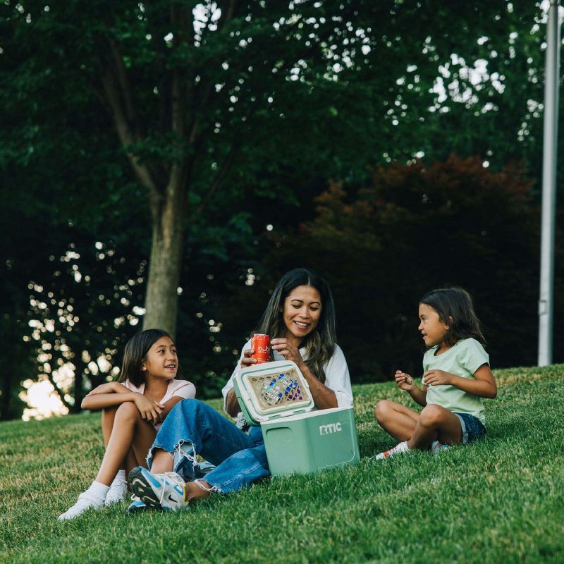 slide 7 of 8, RTIC Outdoors 8qt Road Trip Personal Cooler - Sage Green: Hard-Sided, 12-Can Capacity, 8 qt