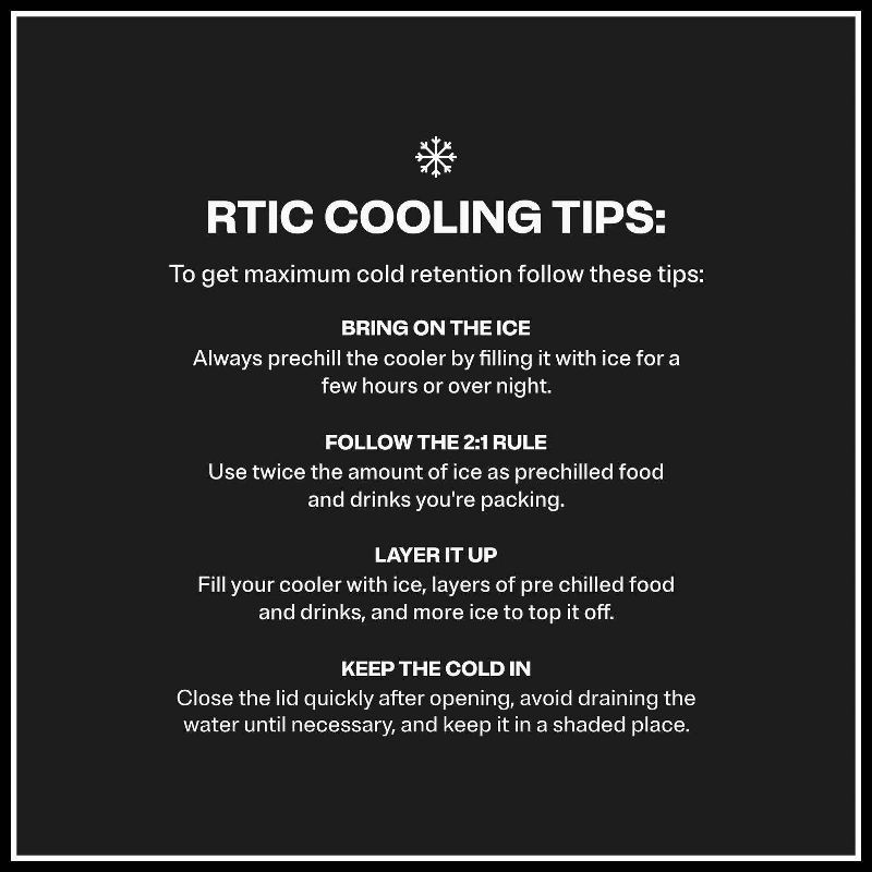 slide 8 of 8, RTIC Outdoors 8qt Road Trip Personal Cooler - Sage Green: Hard-Sided, 12-Can Capacity, 8 qt