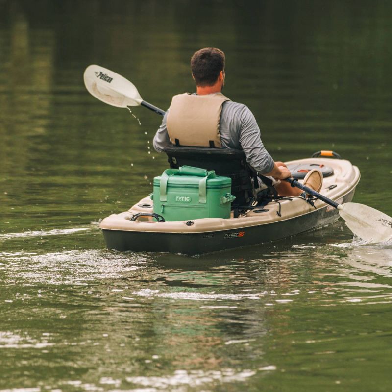 slide 6 of 8, RTIC Outdoors 30qt Ultra-Tough Soft Sided Cooler - Sage Green: Vinyl Material, 30 Can Capacity, 30 qt, 30 can