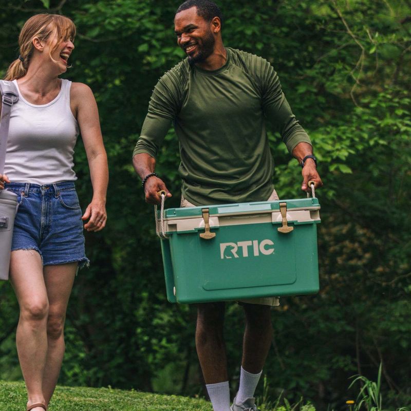 slide 6 of 8, RTIC Outdoors 32 QT Ultra-Light Hard Sided Cooler - Sage Green: Polypropylene Liner, 48 Can Capacity, 32 qt, 48 can