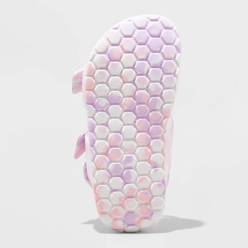 slide 4 of 4, Toddler Ade Blown EVA Sandals - Cat & Jack™ Purple 9T: Hook and Loop, Contoured Footbed, Open Toe, 1 ct