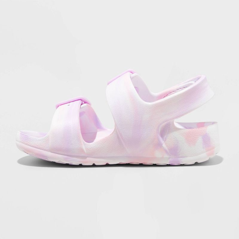 slide 2 of 4, Toddler Ade Blown EVA Sandals - Cat & Jack™ Purple 10T: Hook and Loop Closure, Contoured Footbed, Non-Marking Outsole, 1 ct