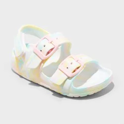 Toddler Ade Blown EVA Sandals - Cat & Jack™ 5T: Hook and Loop, Contoured Footbed, Open Toe
